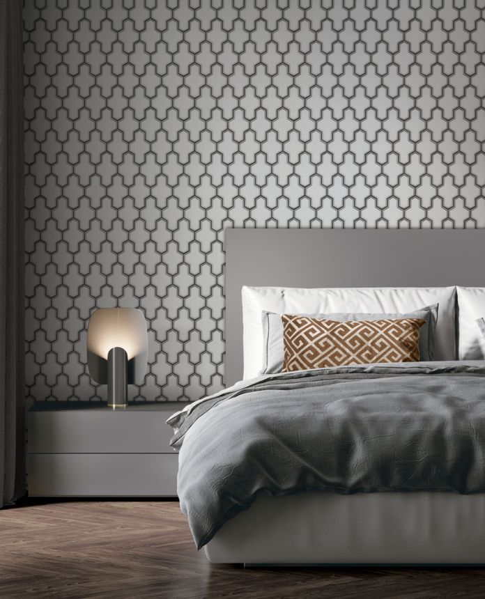 Luxusní vliesová tapeta, geometrický vzor WF121024, Wall Fabric, ID Design