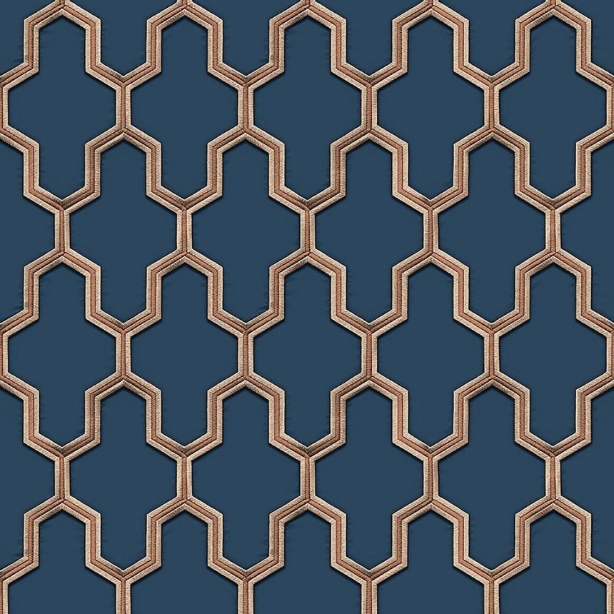 Luxusní vliesová geometrická tapeta WF121027, Wall Fabric, ID Design