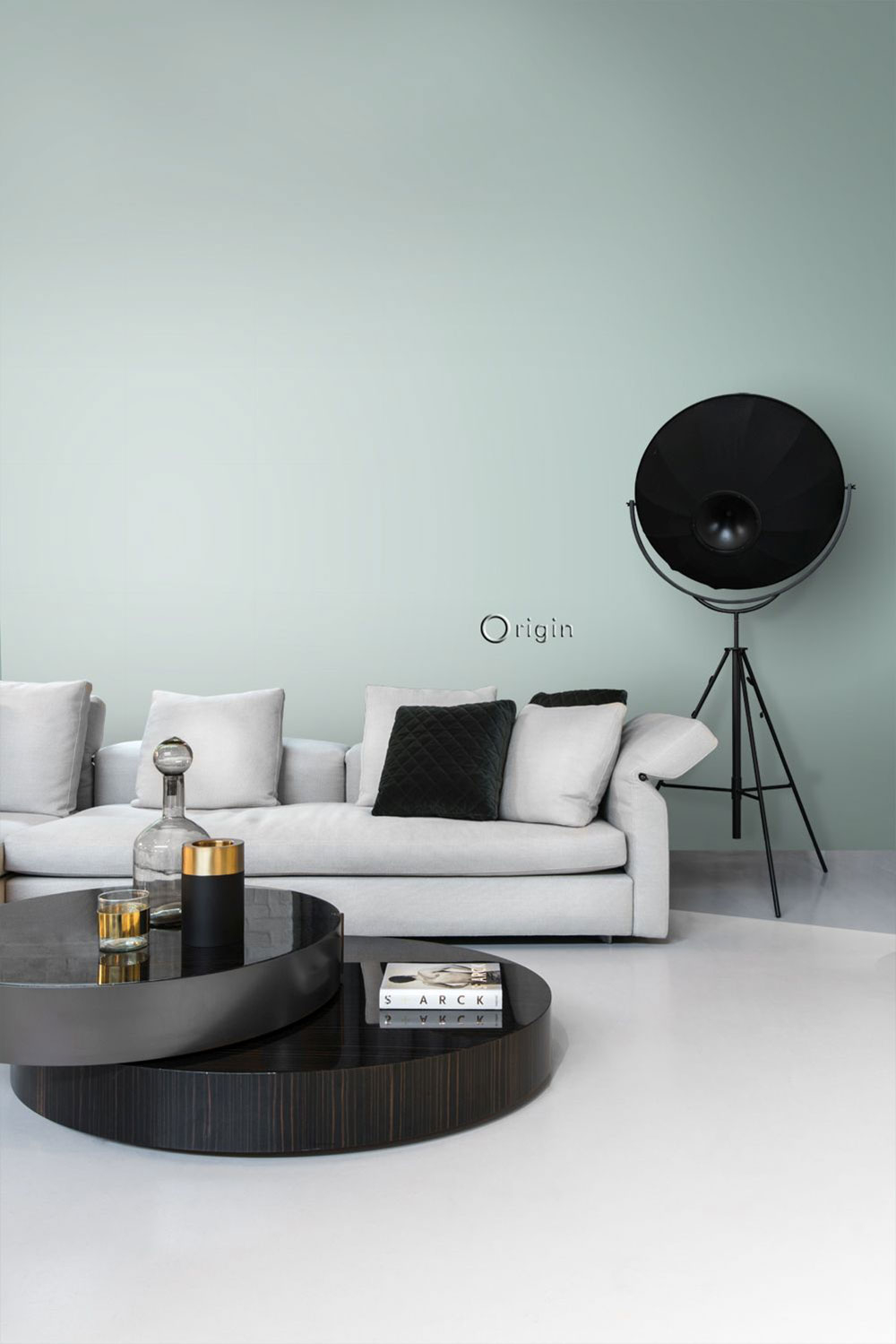 Jednobarevná metalická zelená vliesová tapeta na zeď 347365, City Chic, Origin