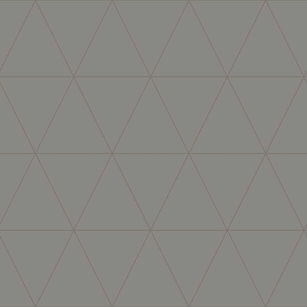 Šedá vliesová tapeta, metalické obrysy trojúhelníků 347716, City Chic, Origin 