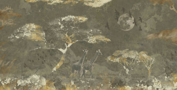 Vliesová obrazová tapeta - savana, žirafy 300406, 550x280cm, Rivièra Maison 3, BN Walls 