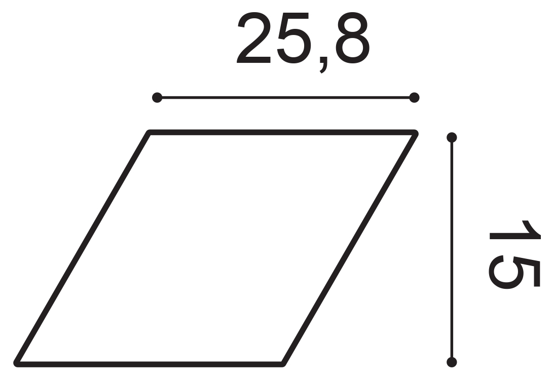 Dekorační 3D obklad W100, ROMBUS, Orac Decor