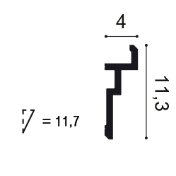 Dekorační stropní lišta CX196, Duropolymer, Orac Decor