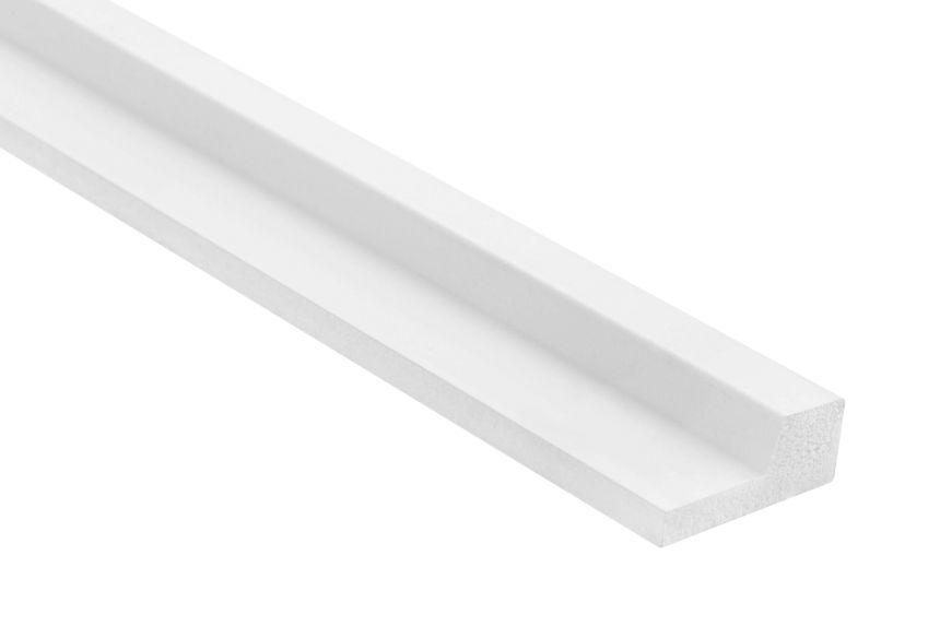 Zakončovací profil k dekoračním lamelám - bílý pravý L0101RT, 200 x 1,2 x 2,3 cm, Mardom Lamelli