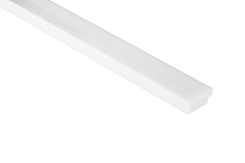 Zakončovací profil k dekoračním lamelám - bílý levý L0201L, 270 x 1,2 x 2,8 cm, Mardom Lamelli
