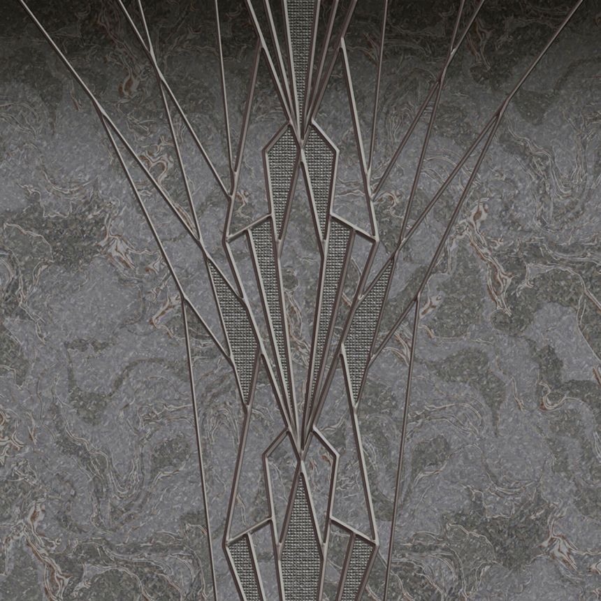 Obrazová vliesová tapeta šedý mramor Z8080 Philipp Plein, Zambaiti Parati