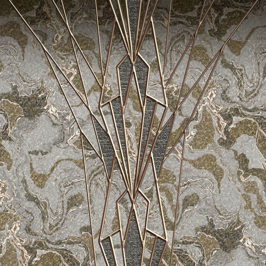 Obrazová vliesová tapeta šedý mramor Z8082 Philipp Plein, Zambaiti Parati