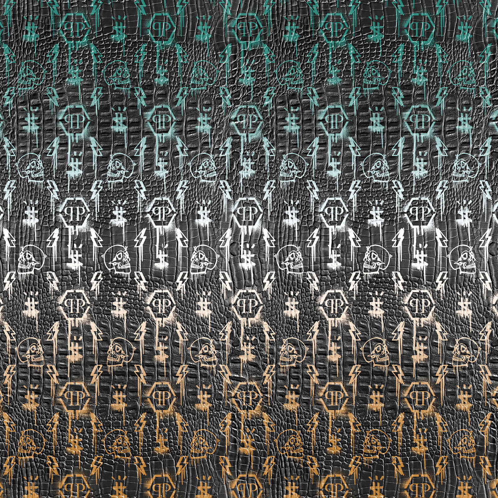 Obrazová vliesová tapeta s lebkami Z8097 Philipp Plein, Zambaiti Parati