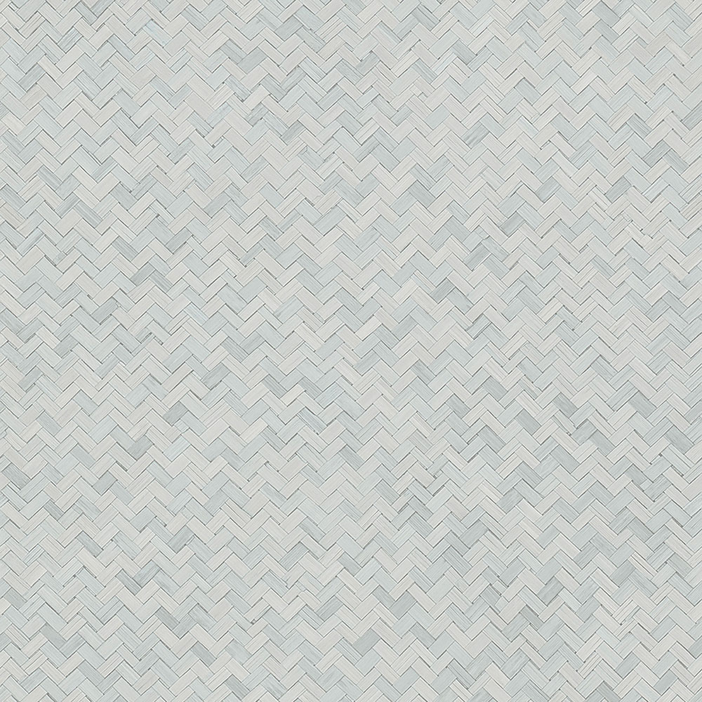 Luxusní šedo-modrá vliesová tapeta na zeď, imitace rohože 33312, Botanica, Marburg 