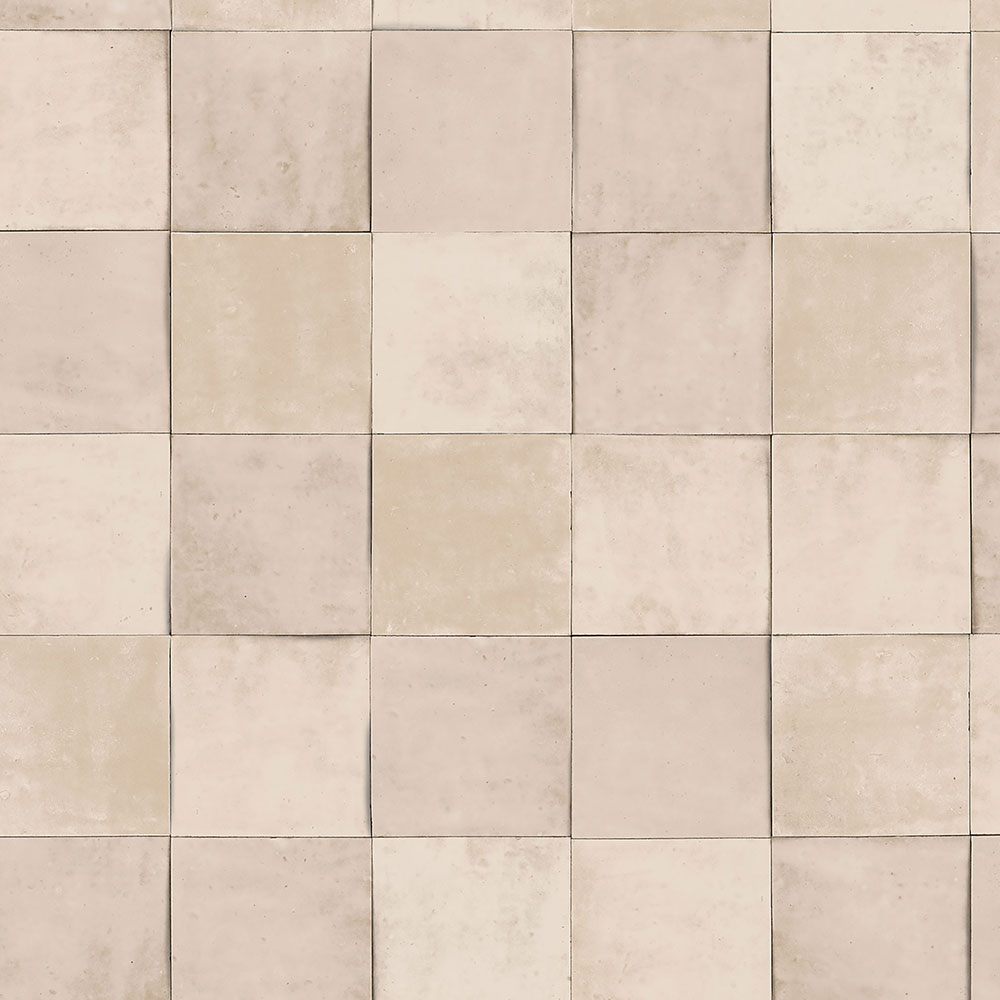 Béžová geometrická vliesová tapeta s vinylovým povrchem 45706 Zellige, Marburg