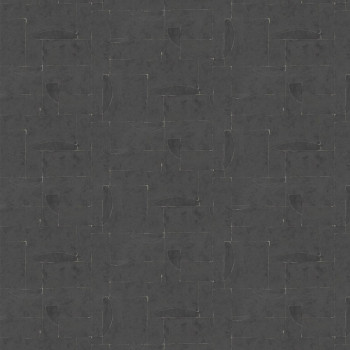 Luxusní černá vliesová tapeta s vinylovým povrchem 33722, Papis Loveday, Marburg
