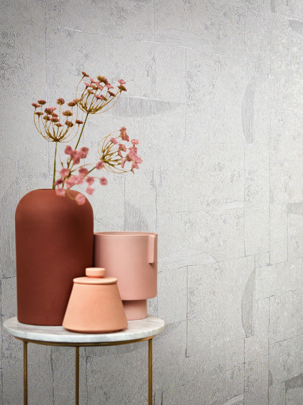 Šedá geometrická vliesová tapeta s vinylovým povrchem 33724, Papis Loveday, Marburg