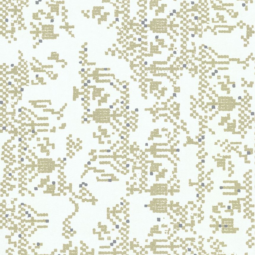 Zlatá geometrická vliesová tapeta na zeď UC51003, Unconventional 2, Emiliana Parati