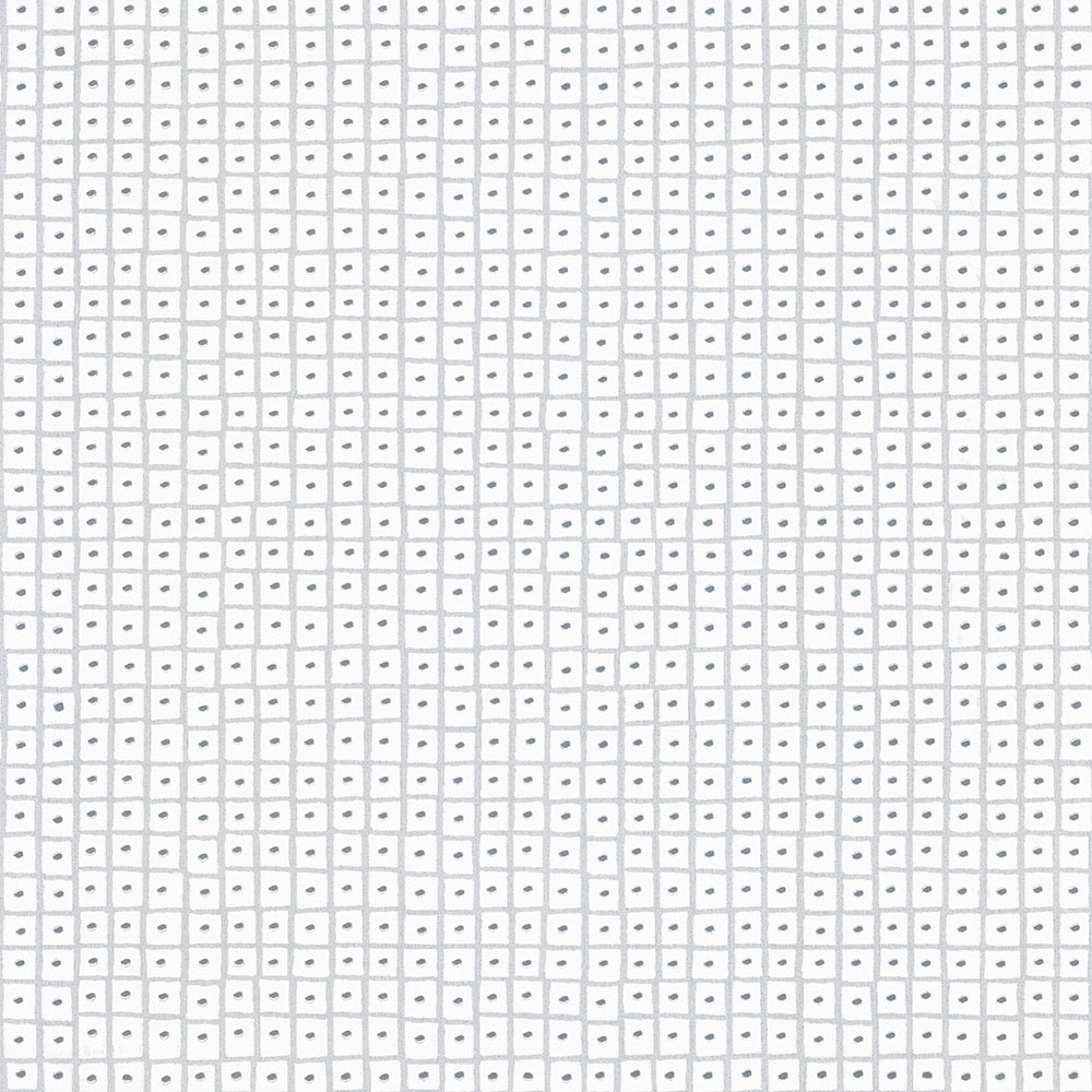 Bílo-stříbrná geometrická vliesová tapeta na zeď UC51013, Unconventional 2, Emiliana Parati