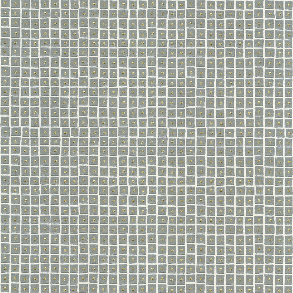 Šedo-zlatá geometrická vliesová tapeta na zeď UC51014, Unconventional 2, Emiliana Parati