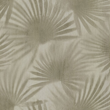 Luxusní zlato-béžová vliesová tapeta s palmovými listy 72909, Zen, Emiliana Parati