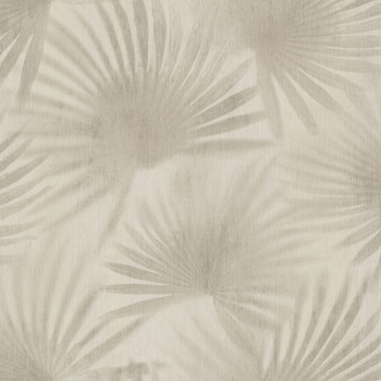 Luxusní béžová vliesová tapeta s palmovými listy 72913, Zen, Emiliana Parati
