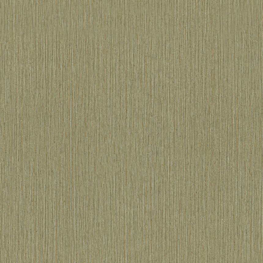 Luxusní zeleno-bronzová žíhaná vliesová tapeta na zeď 72928, Zen, Emiliana Parati