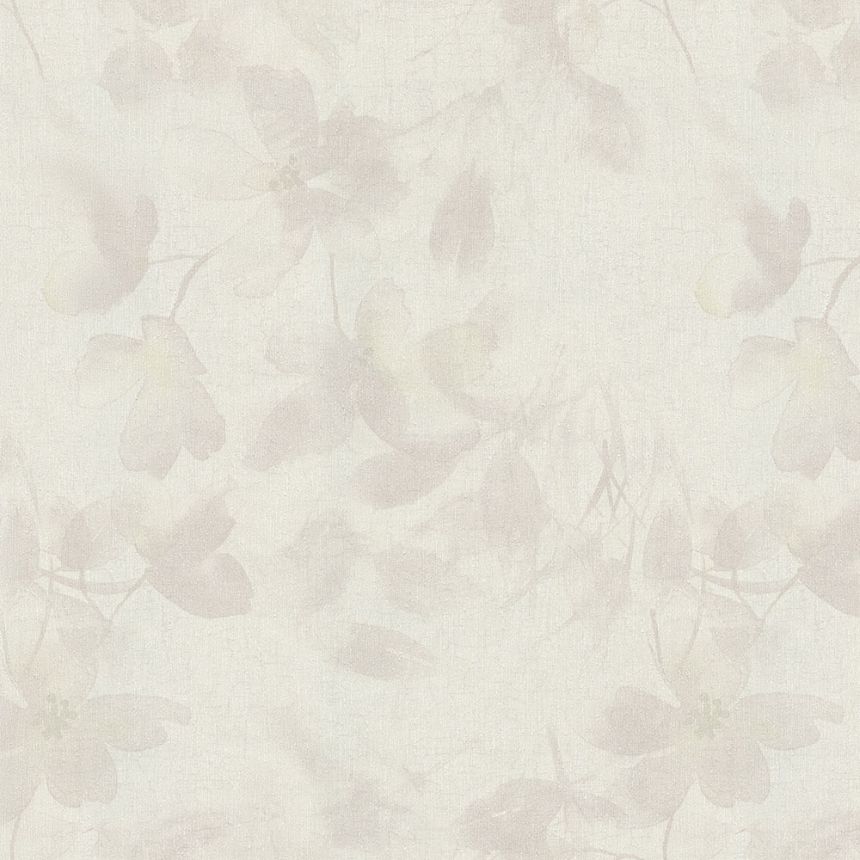 Luxusní bílo-krémová vliesová květinová tapeta na zeď 72953, Zen, Emiliana Parati 