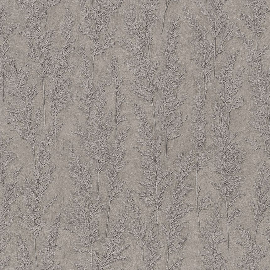 Metalická hnědo-béžová vliesová tapeta, stébla trávy 33210, Natural Opulence, Marburg 