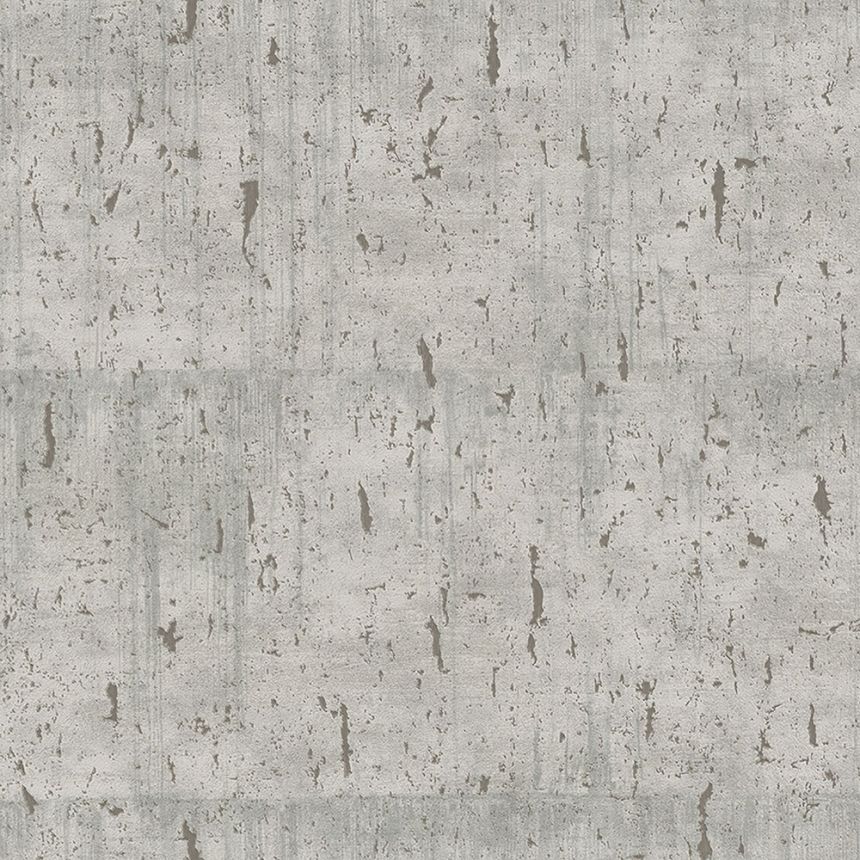 Vliesová šedo-béžová tapeta, imitace betonových bloků 33238, Natural Opulence, Marburg 