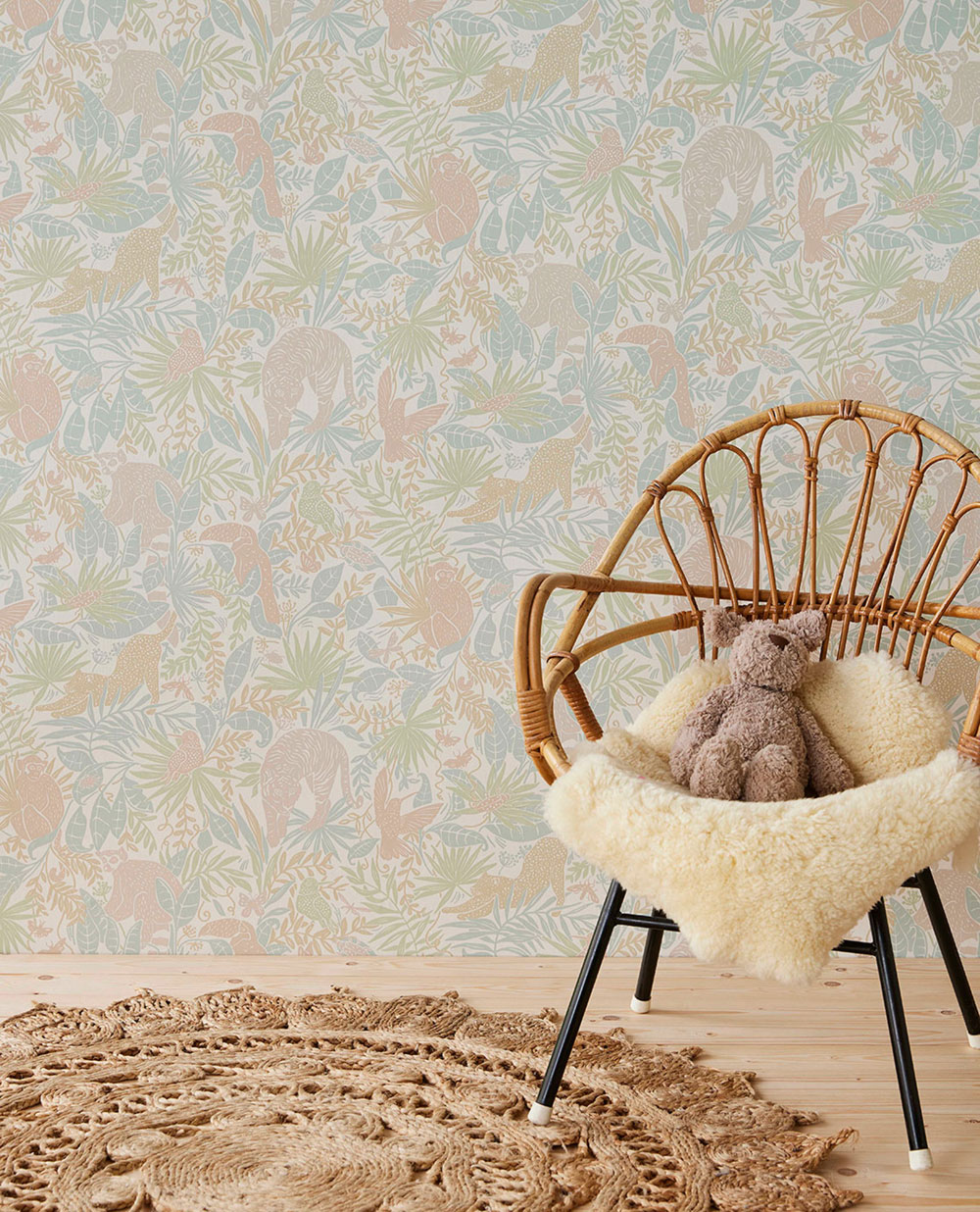 Zelená vliesová dětská tapeta na zeď džungle, 323021, Explore, Eijffinger