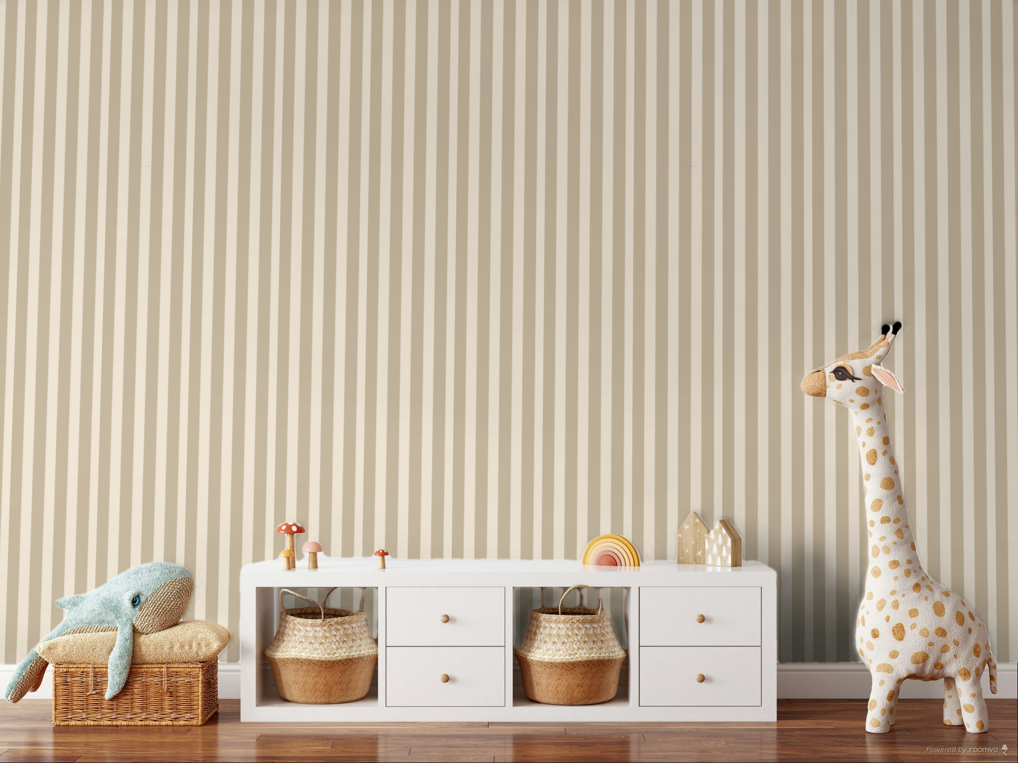 Béžová pruhovaná vliesová tapeta na zeď, 323040, Explore, Eijffinger