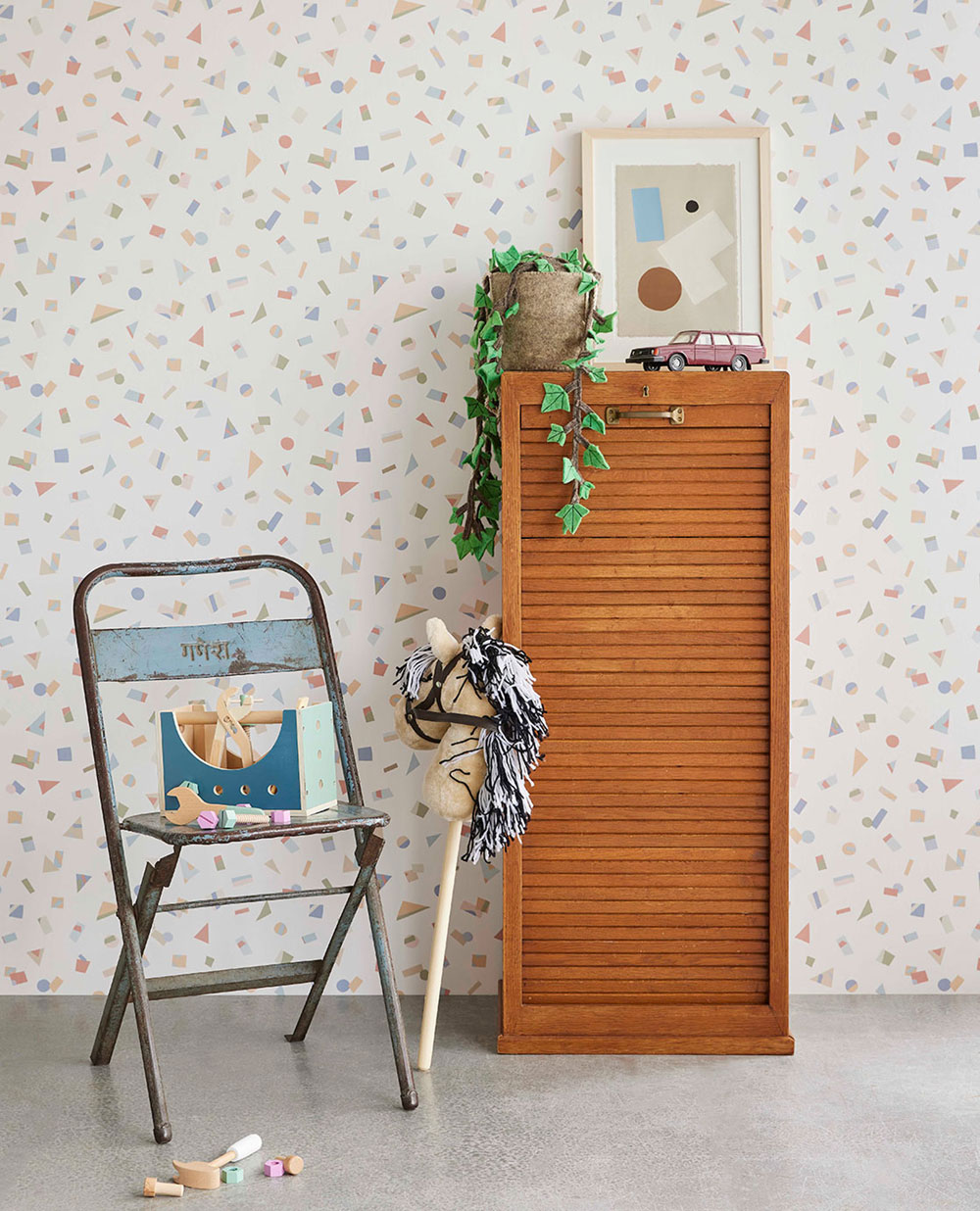 Dětská geometrická vliesová tapeta na zeď,  323074, Explore, Eijffinger