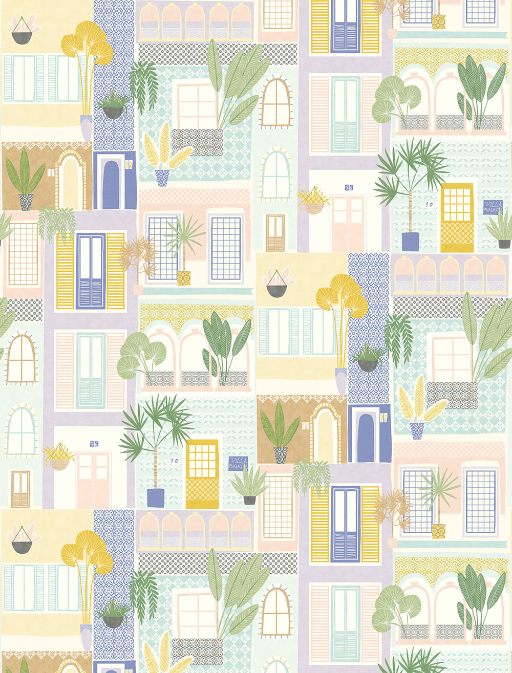 Vliesový panel na zeď s okny 323107, 2,12x2,8m, Explore, Eijffinger