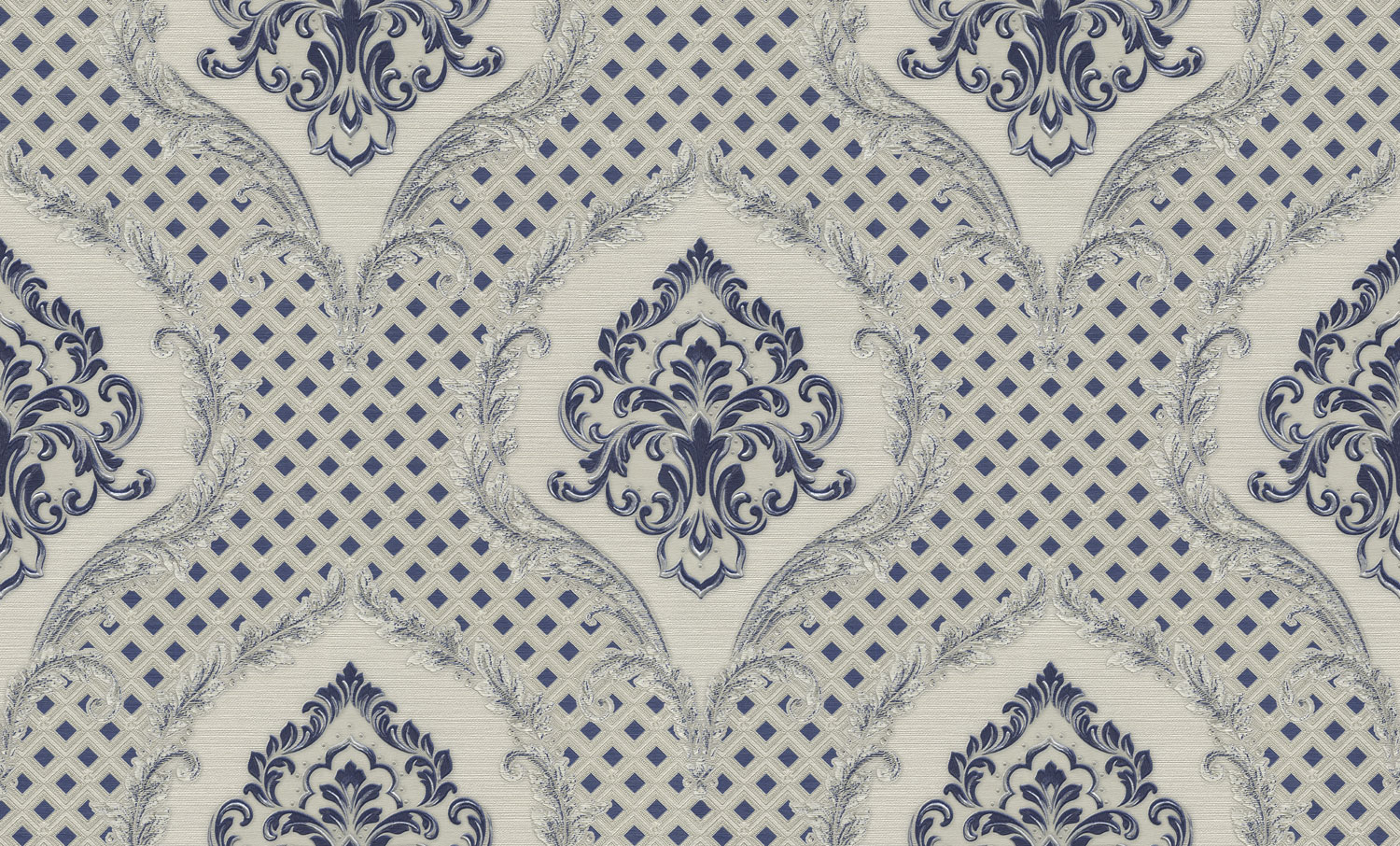 Luxusní modro-stříbrná zámecká vliesová tapeta na zeď, GF62033, Gianfranco Ferre´Home N.3, Emiliana Parati