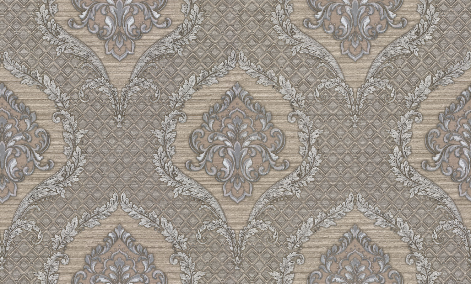 Luxusní stříbrno-bronzová zámecká vliesová tapeta na zeď, GF62045, Gianfranco Ferre´Home N.3, Emiliana Parati