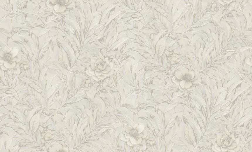 Luxusní krémová květinová vliesová tapeta na zeď, GF62072, Gianfranco Ferre´Home N.3, Emiliana Parati