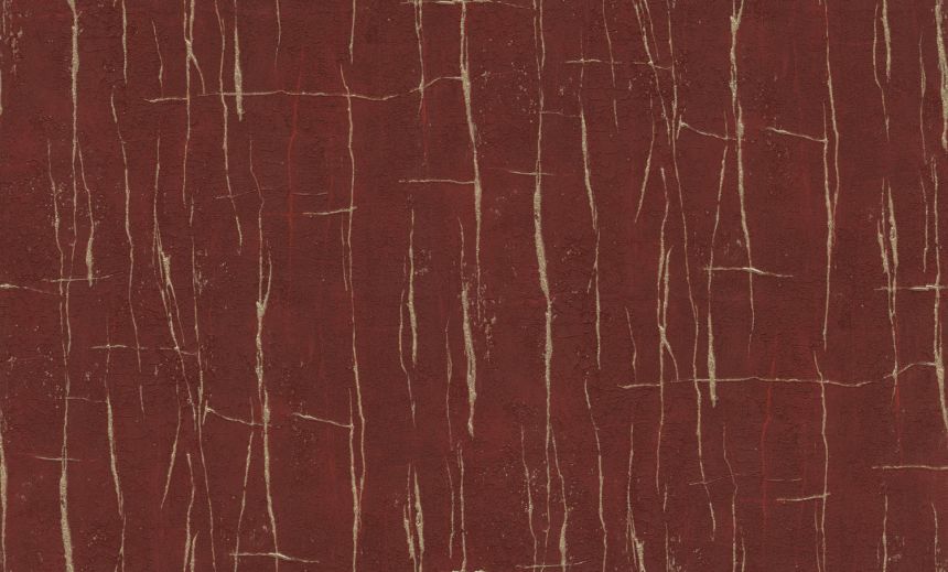 Luxusní vínovo-zlatá vliesová tapeta, imitace popraskané omítky, 86046, Valentin Yudashkin 5, Emiliana Parati