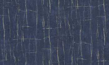 Luxusní modro-zlatá vliesová tapeta, imitace popraskané omítky, 86048, Valentin Yudashkin 5, Emiliana Parati