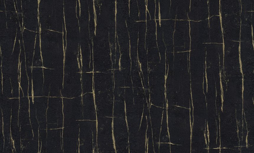 Luxusní černá vliesová tapeta, imitace popraskané omítky, 86051, Valentin Yudashkin 5, Emiliana Parati