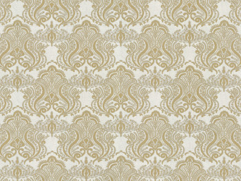 Luxusní bílo-zlatá vliesová tapeta, zámecký ornamentální vzor, 86075, Valentin Yudashkin 5, Emiliana Parati