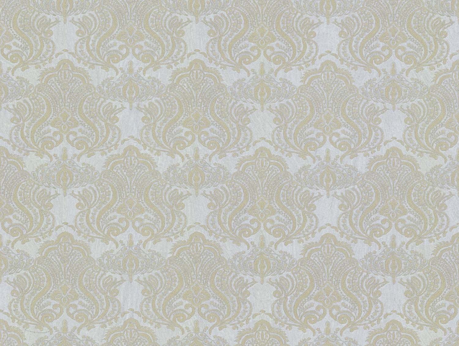 Luxusní stříbrno-zlatá vliesová tapeta, zámecký ornamentální vzor, 86080, Valentin Yudashkin 5, Emiliana Parati