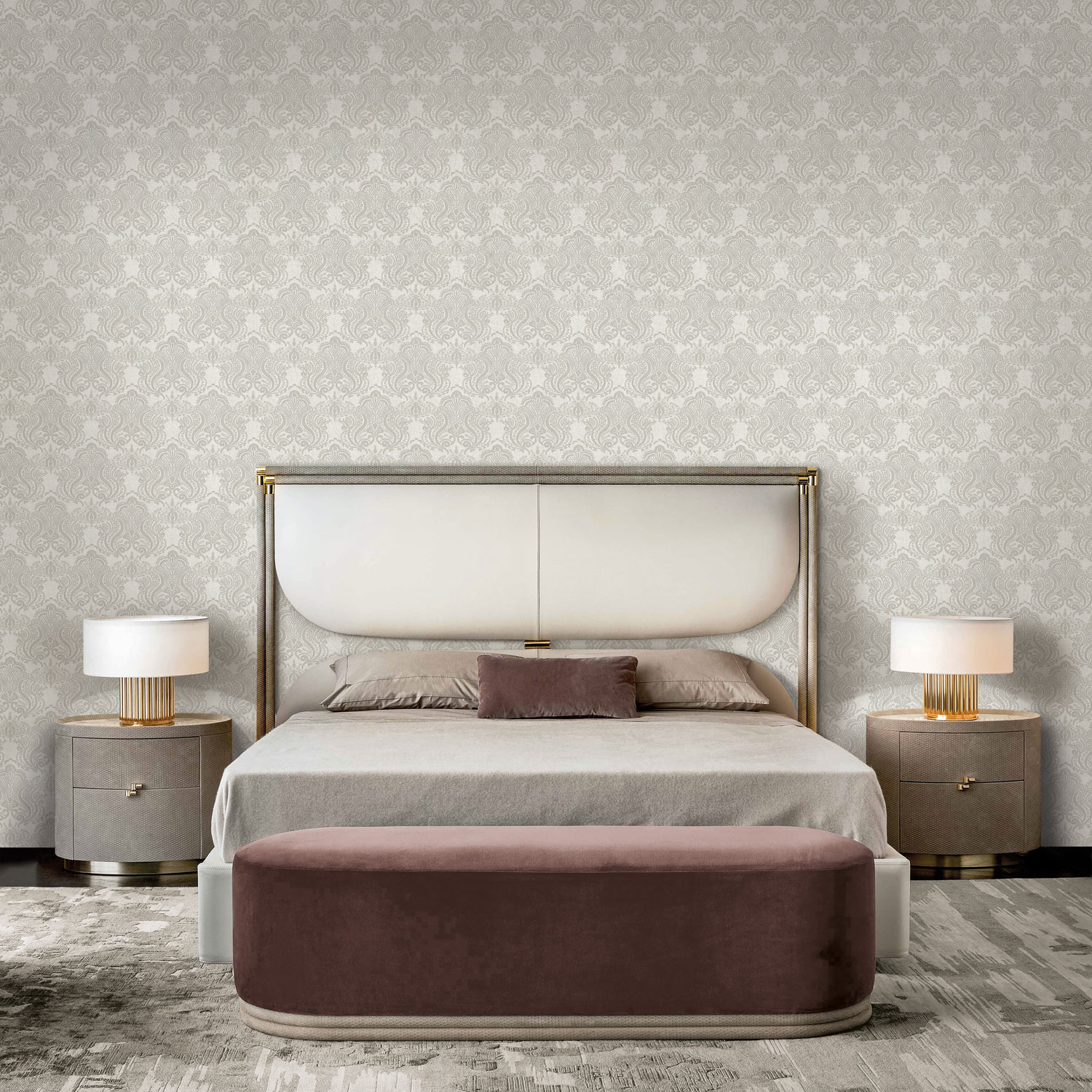 Luxusní stříbrno-zlatá vliesová tapeta, zámecký ornamentální vzor, 86080, Valentin Yudashkin 5, Emiliana Parati