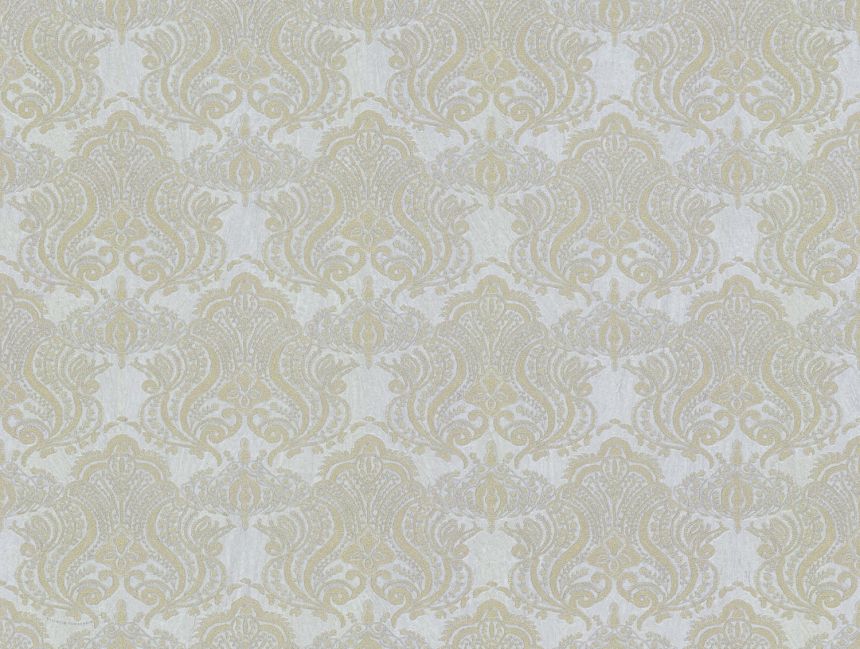Luxusní stříbrno-zlatá vliesová tapeta, zámecký ornamentální vzor, 86080, Valentin Yudashkin 5, Emiliana Parati