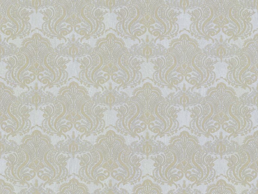 Luxusní stříbrno-zlatá vliesová tapeta, zámecký ornamentální vzor, 86080, Valentin Yudashkin 5, Emiliana Parati