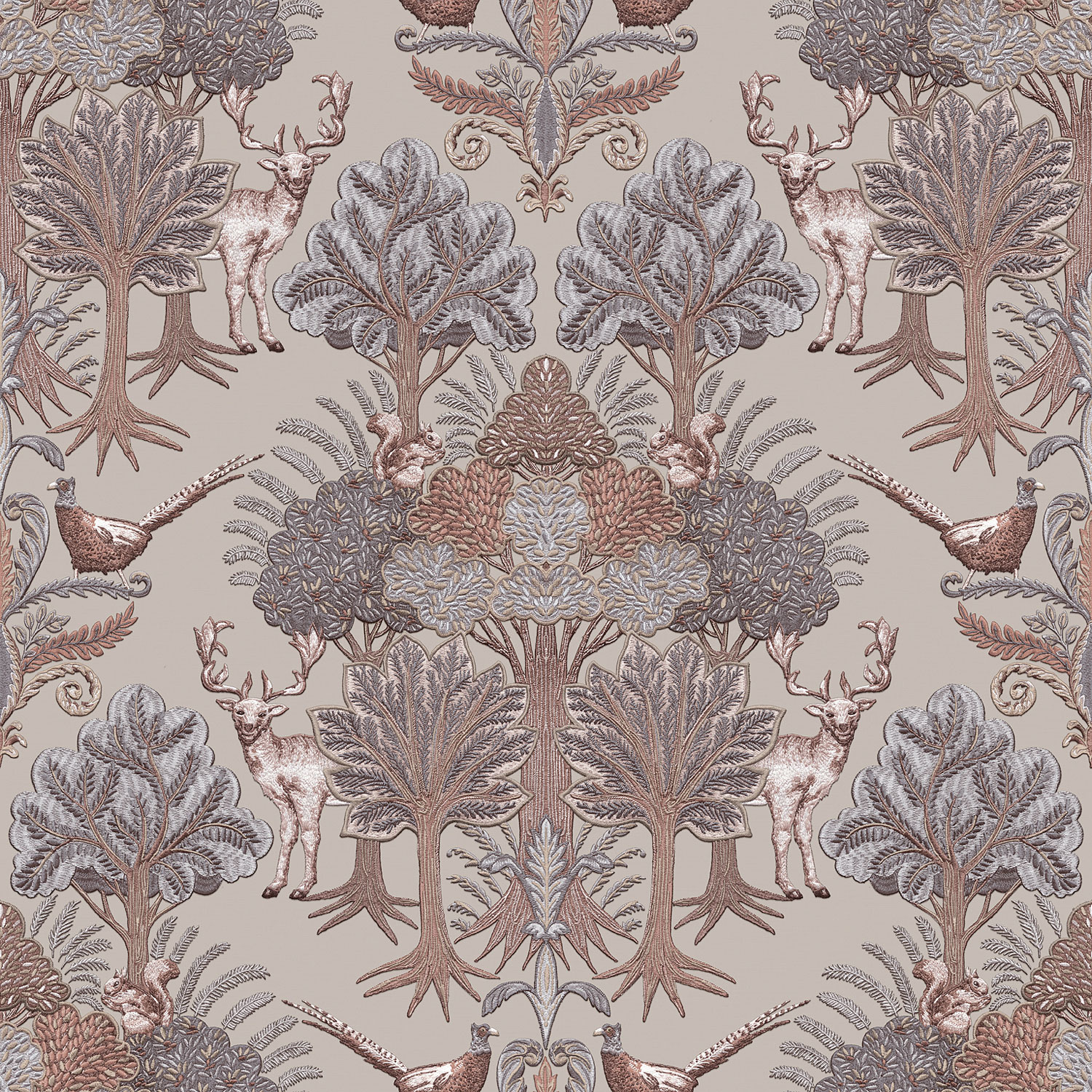 Luxusní vliesová tapeta na zeď, stromy, zvířata, TP422302, Tapestry, Design ID