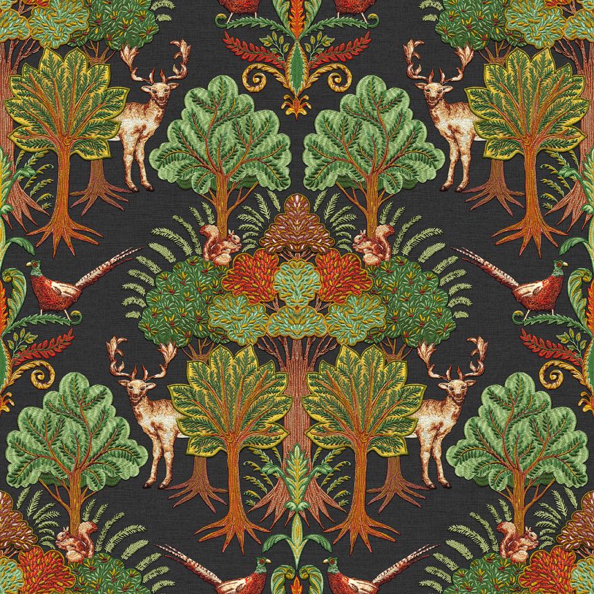 Luxusní vliesová tapeta na zeď, stromy, zvířata, TP422306, Tapestry, Design ID