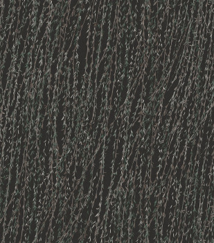 Černá vliesová tapeta s větvičkami a listy, TP422506, Tapestry, Design ID