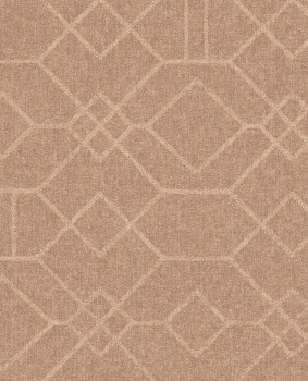 Starorůžová geometrická vliesová tapeta na zeď, 324012, Embrace, Eijffinger