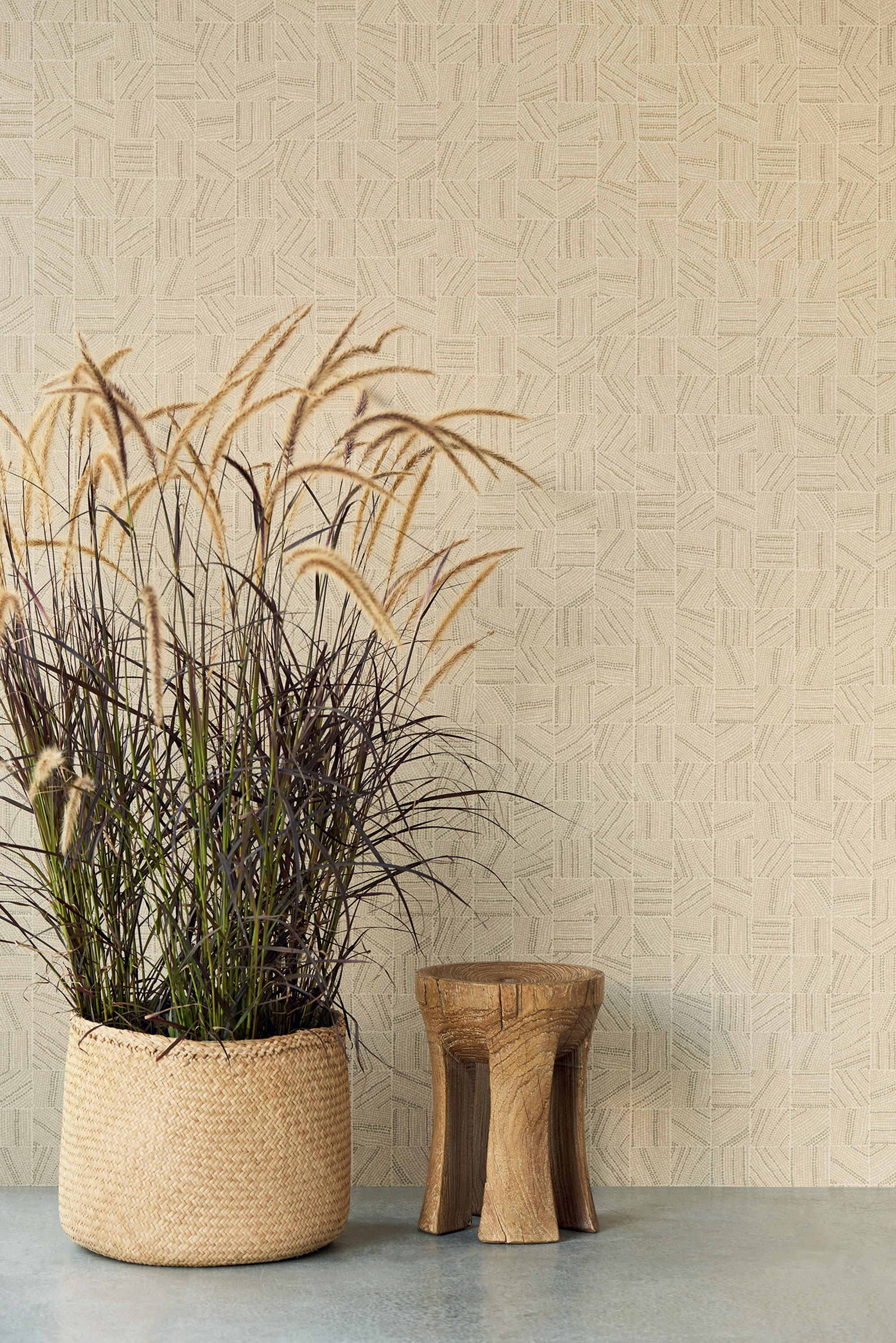 Béžová vliesová tapeta na zeď, mozaika, 324030, Embrace, Eijffinger