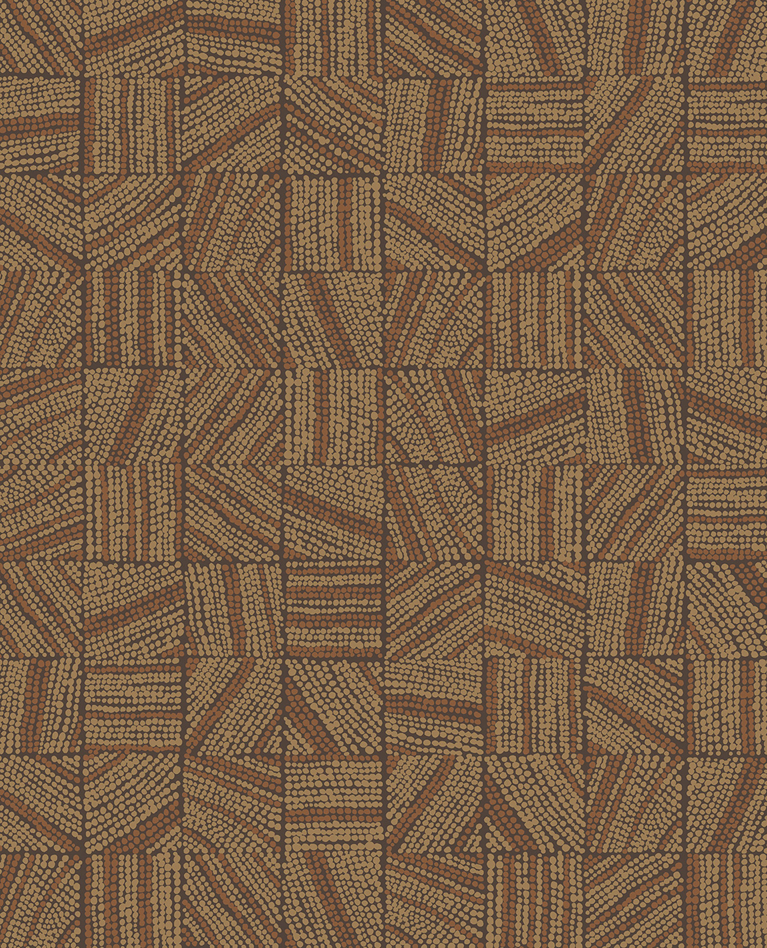 Hnědá vliesová tapeta na zeď, mozaika, 324031, Embrace, Eijffinger