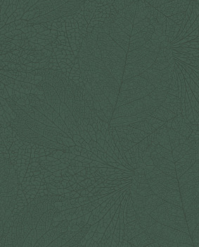 Zelená vliesová tapeta na zeď, metalické listy, 324044, Embrace, Eijffinger