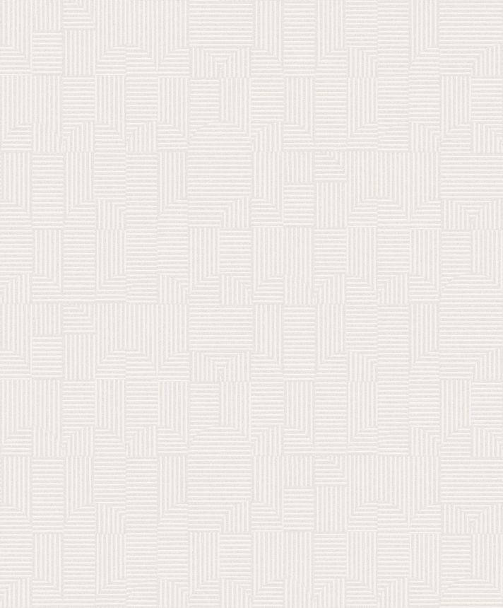 Bílá geometrická vliesová tapeta na zeď,  ILA402, Aquila, Khroma by Masureel