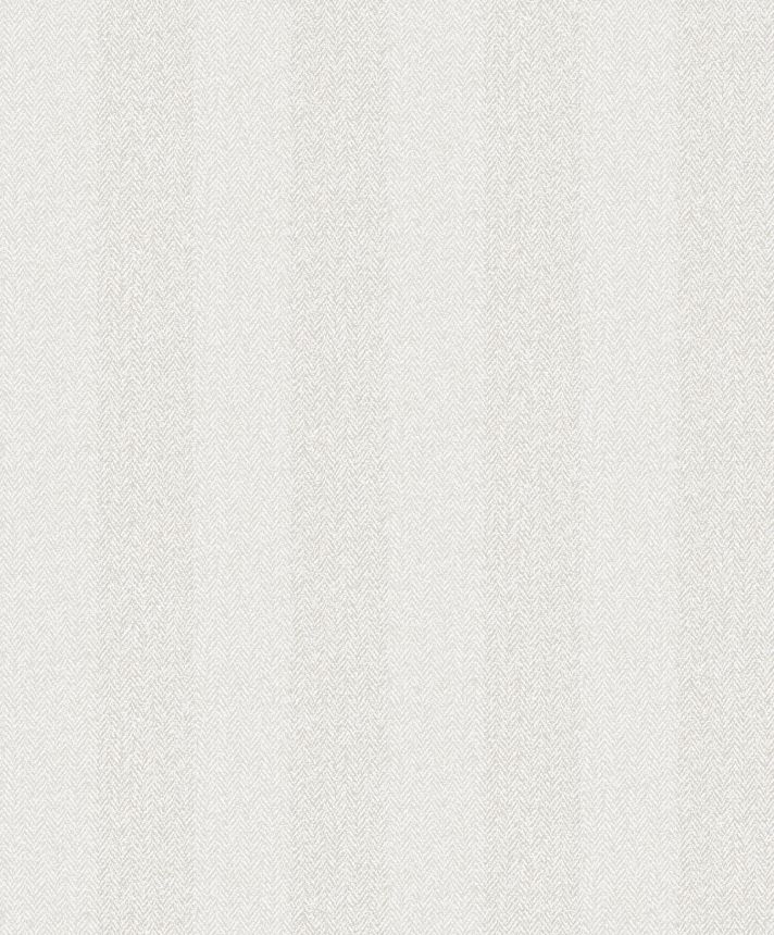 Bílá vliesová tapeta na zeď, imitace tvídové pruhované látky, ILA602, Aquila, Khroma by Masureel