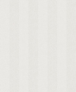 Bílá vliesová tapeta na zeď, imitace tvídové pruhované látky, ILA602, Aquila, Khroma by Masureel